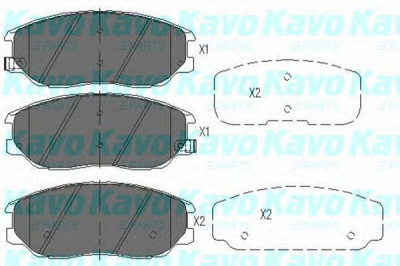 KAVO PARTS kbp7505 -  Комплект тормозных колодок, дисковый тормоз